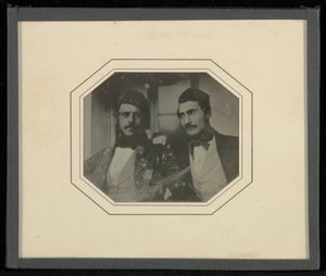 (Portrait de deux hommes moustachus) - Jean Gabriel Eynard